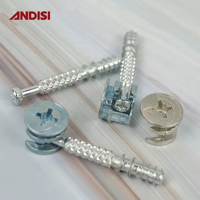 Naylon/Brass/Zink-Legierung Möbelverbindungsbolzen exzentrische Cam Lock Mini Fix Schraube