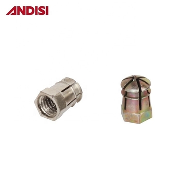 Mini Fix Nuts und Bolzen für Holz M6 Zinklegierung Messing Einsatz Nuss von ANDISI Möbel