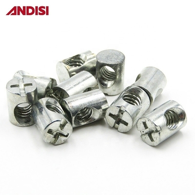 M6 M8 Cross Phillips Drive Slot Countersunk Barrel Nut für Möbelbehälter Hardware