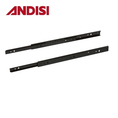 15 kg Ladekapazität 27 mm Zweispurstahl Teleskopschubladenläufer für Tischschublade
