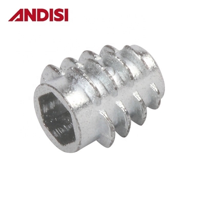 Wohnzimmer Zinklegierung Hex-Antrieb Verbindung Mini Fix Cam Lock Nüsse Gewinde Holzmöbel Einsatz Nuss M6 M8