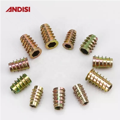 Wohnzimmer Zinklegierung Hex-Antrieb Verbindung Mini Fix Cam Lock Nüsse Gewinde Holzmöbel Einsatz Nuss M6 M8