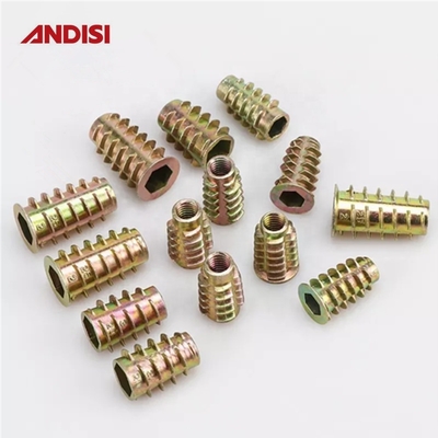 Wohnzimmer Zinklegierung Hex-Antrieb Verbindung Mini Fix Cam Lock Nüsse Gewinde Holzmöbel Einsatz Nuss M6 M8