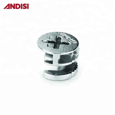 Sonstige Möbelhardware D15x12 Zinklegierung Exzentrisches Kammerrad Mini Fix KD-Fittings