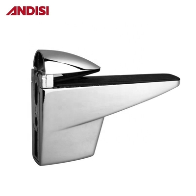 Zinklegierung Chrome-Glasregal-Klammerhalter mit verstellbarem F-Form-Glashalter-Clip