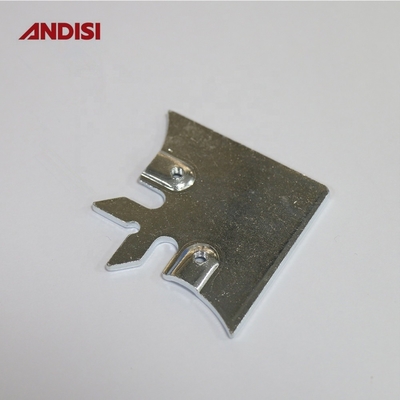 Nichtstandard 3mm Fischform Zinkplattierte Stahl-Metallhalterung mit Lochverbindung Flachschrank Eckhalterung