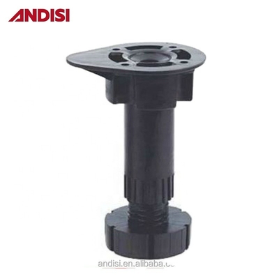 Schwarz Finish Küchenschrank Schrank PP ABS Höhenverstellbarer Plinth Plastikfußbeine