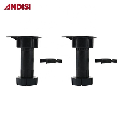 Schwarz Finish Küchenschrank Schrank PP ABS Höhenverstellbarer Plinth Plastikfußbeine