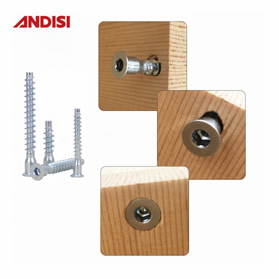 Möbel Anschluss M7 bestätigt Holzschrauben 5x50 Phillips Flachkopf Metrischer Pozi-Antrieb