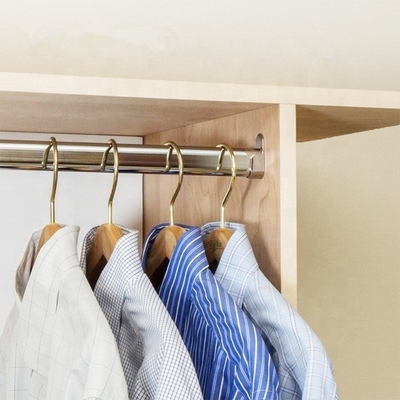 Postverpackung Zinklegierung Schrank Hanger Stange Rohrhalter für Garderobe Rohr Ende Unterstützung