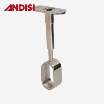 Zinklegierung ovaler Schrank Hanger Rod Zentrum Rohrhalter mit Höhenverstellung