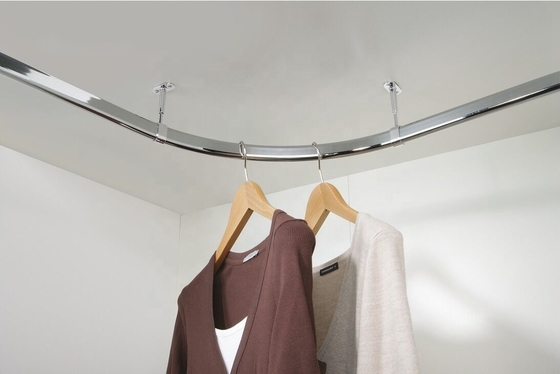 Zinklegierung ovaler Schrank Hanger Rod Zentrum Rohrhalter mit Höhenverstellung