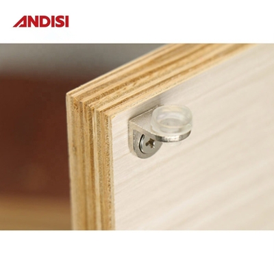 Verbindungen aus Zinklegierung Regalstützen für Möbel Hardware Glas Klemm Halter