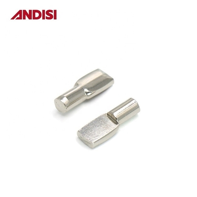 Möbelhardware 5mm/7mm Zinkplattierte Stahlregalhalter Stütze Stütze 8mm Länge Pins