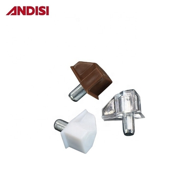 Andere Möbel-Hardware 5 mm Plastikregal-Stützpfeiler für Schrankenbrett Glashalter