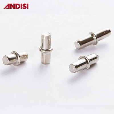 Nickelplattierte/Zinkplattierte Regalstütze Stützregal Stifthalter Halterungen für Regale 5 mm 6 mm
