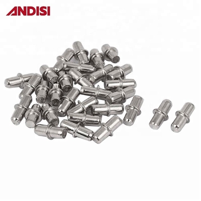 Nickelplattierte/Zinkplattierte Regalstütze Stützregal Stifthalter Halterungen für Regale 5 mm 6 mm