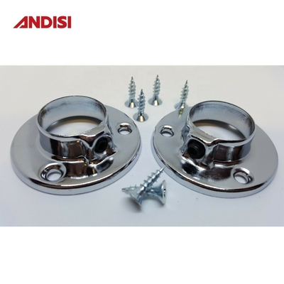 15/16/19/25mm Rundrohrhalter Schrankstiel Stützflanzen für moderne Schlafzimmer Schrank