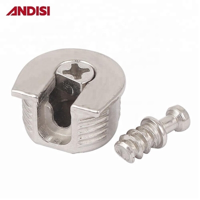 Zinklegierte Möbelverbindung Gegossenes Zink Dowel Pin Schraube und Cam Lock Disc Postverpackung