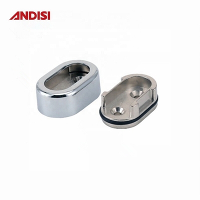 Schrank Rohr Rohr Hängende Schiene Schrank Stange Halter Flansche Rohrstütze Schwarz Finish