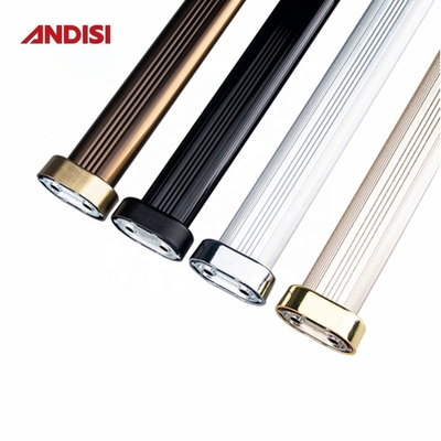 Schrank Rohr Rohr Hängende Schiene Schrank Stange Halter Flansche Rohrstütze Schwarz Finish