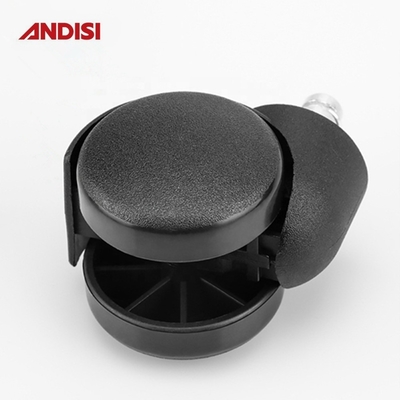 Möbelruder Durchmesser 50 mm Schwarz PA Nylon Drehbüro-Stuhl Kabinett Stuhlrad