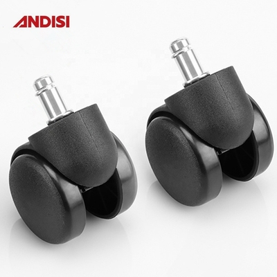 Möbelruder Durchmesser 50 mm Schwarz PA Nylon Drehbüro-Stuhl Kabinett Stuhlrad