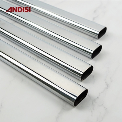 0.5/0.6/0.7/0.8/0.9/1.0/1.2 mm ovaler Metallschrank für polierte Chromschrankstäbe