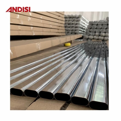 0.5/0.6/0.7/0.8/0.9/1.0/1.2 mm ovaler Metallschrank für polierte Chromschrankstäbe