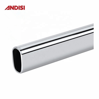 0.5/0.6/0.7/0.8/0.9/1.0/1.2 mm ovaler Metallschrank für polierte Chromschrankstäbe