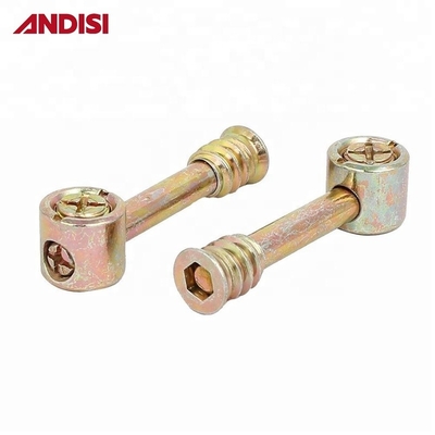 Starke Verbindungsanlagen für moderne Möbel Zinkplattiert 4 in 1 Mini Fix Cam und Bolt