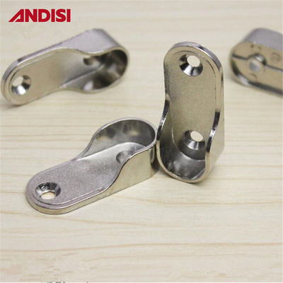 Länge 44mm Zinklegierung Schrankbefestigungen für 30x15mm Ovalröhre Ovalröhre Stützstütze
