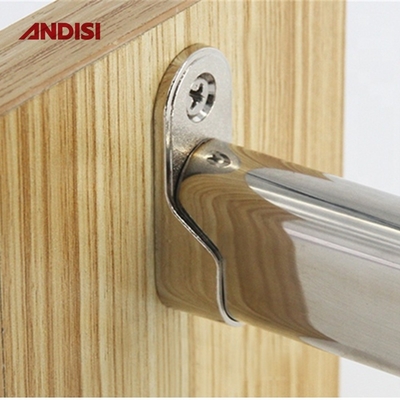 Länge 44mm Zinklegierung Schrankbefestigungen für 30x15mm Ovalröhre Ovalröhre Stützstütze