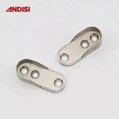 44 mm Zinklegierung Kleidung Schienenhalter für Schrank Schrank ovaler Rohr Endhalter