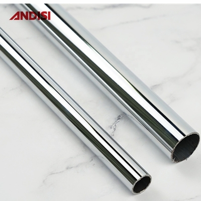 16-50mm Chrom Stahlrohr Stoff Hängeschleife für Garderobe Schlanke Metall Runde Schrank Rod