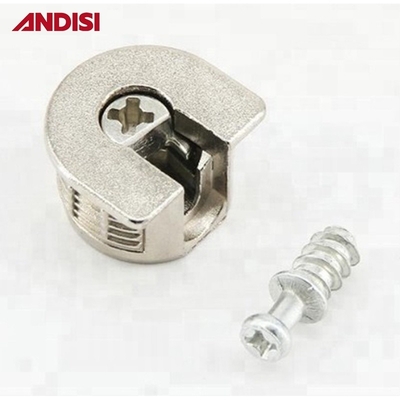 Zinklegierte Möbelverbindung Gegossenes Zink Dowel Pin Schraube und Cam Lock Disc Postverpackung