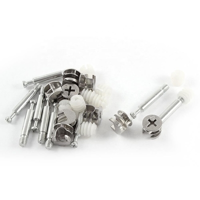 Holzschrank Anschluss Cam Bolt und transparente Nylon-Nuss Dowel Schrauben Cam Lock