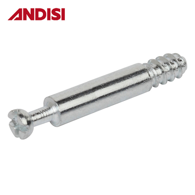 Möbel Anschlussboulen Mini-Fix-Schrauben Dowel 33/36/46mm Zinkbeschichteter Stahl M4 Moderne Hardware