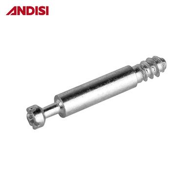 Möbel Anschlussboulen Mini-Fix-Schrauben Dowel 33/36/46mm Zinkbeschichteter Stahl M4 Moderne Hardware