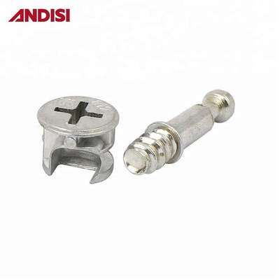 Möbel Anschlussboulen Mini-Fix-Schrauben Dowel 33/36/46mm Zinkbeschichteter Stahl M4 Moderne Hardware
